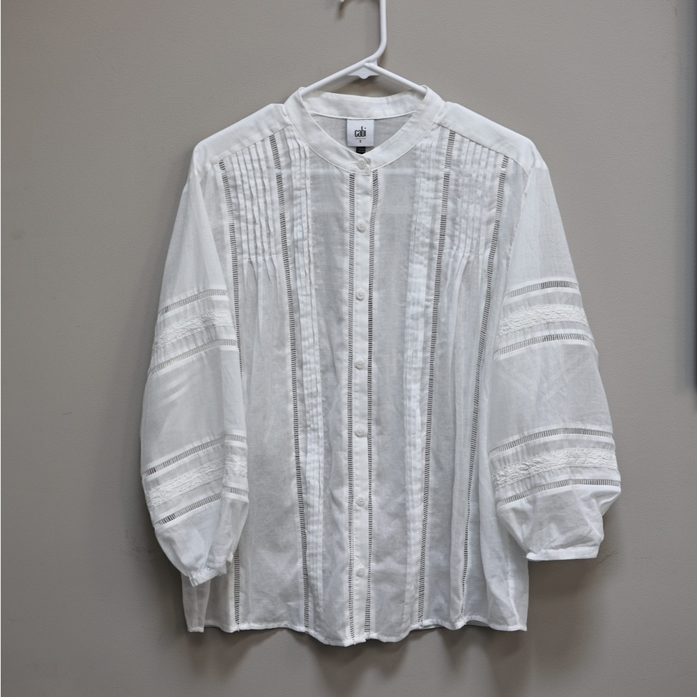 NWOT Women’s CAbi White Blouse